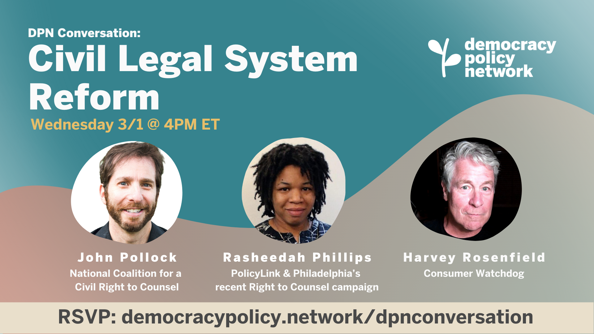 ‎‍⚖️ Upcoming DPN Conversation: Civil Legal System Reform