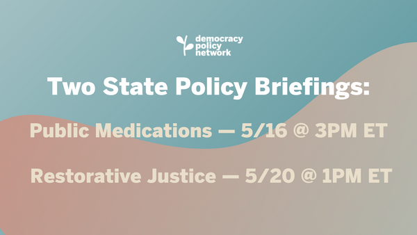 💊🕊️ Public Medications + Restorative Justice: Two Upcoming Briefings